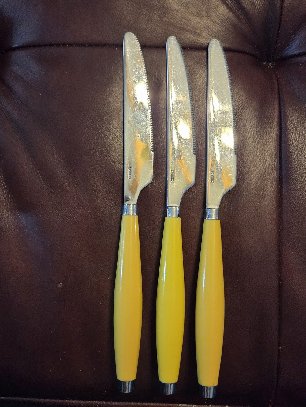 3 Fiestaware Sunflower Yellow Flatware Silverware Replacement Knife